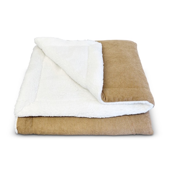 Beige Corduroy Luxury Dog Blanket